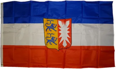 Image de Drapeau Schleswig-Holstein 250 x 150 cm Drapeau avec 3 oeillets 100g/m² poids du tissu hisser