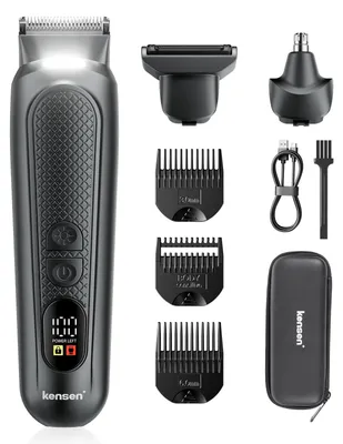 Zdjęcie produktu dla Bodygroomer dla mężczyzn, 3 w 1: elektryczny depilator do okolic intymnych i całego ciała