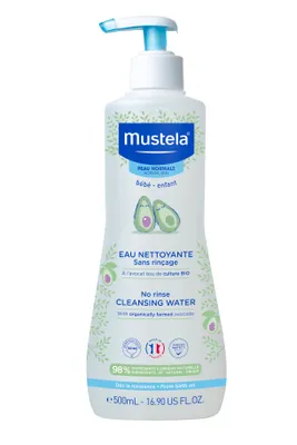 Image de Mustela Bebe, Eau nettoyante sans rinçage, 500 ml
