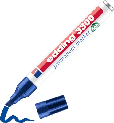 Produktbild von Edding 3300, Blau, Blau, Weiß, Kunststoff, 5 mm, 10 Stück(e)