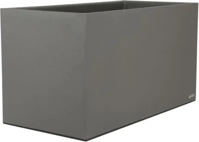 Image de Bac à Fleurs Rectangulaire Granit, 59x29,5x33,5 cm, Gris, 33 L, Polypropylène Recyclable