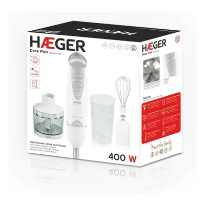 Immagine prodotto di Haeger HB-400.012A Frullatore manuale 400 W Grigio, Bianco