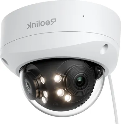 Image de Caméra de surveillance – Caméra extérieure UHD 16MP à double objectif – Résistante aux vandales (IK10) et avec vision nocturne en couleur