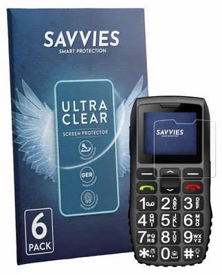 Produktbild von 6x Für artfone 4G Schutzfolie Savvies Displayschutz Display Schutz Folie Klar Transparent