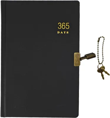 Productafbeelding van Agenda met ringband, formaat A5, 192 bladzijden, 384 pagina's, vintage kalender voor planning