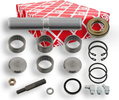 Produktbild von FEBI BILSTEIN Reparatursatz Achsschenkelbolzen 09690 Vorne Links Vorne Rechts passend für MERCEDES-BENZ T2/L Kasten/Kombi 18mm 154mm 19mm 2mm Stahl