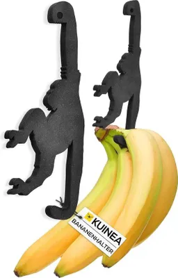 Produktbild von Bananehalter für Bananen [Küchenaccessoires] der lustige Affe Bananehalter I praktische Obst- und Bananenstander I lustiges Küchenaccessoire für Freunde von originalem Küchengeschirr I Küche