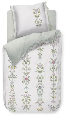 Produktbild von Pip Studio Perkal Bettwäsche-Garnitur Hiedra Farbe Off-white Größe 155x220+80x80 cm