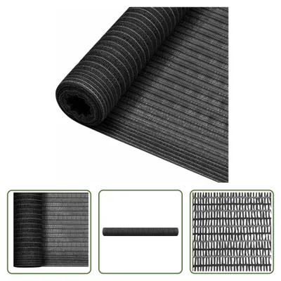 Produktbild von The Living Store Zaunblende Anthrazit 1,2x10 m HDPE 75 g/m²