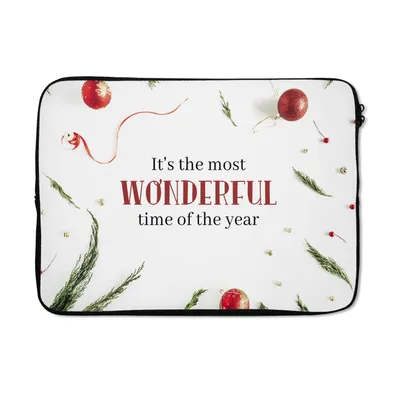 Produktbild von MuchoWow® Laptop Hülle 13 Zoll Winter - Weihnachten - Zitat Laptoptasche - Laptophülle - Sleeve - Rundumschutz