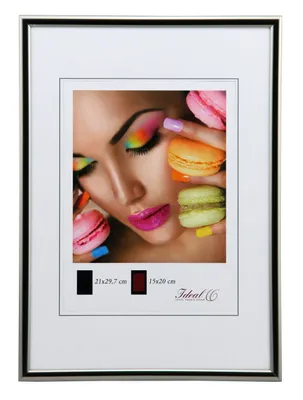 Produktbild von Ideal Life Kunststoff Bilderrahmen Wanddeko Collage Poster Bilder Foto Rahmen - Farbe: Stahl | Format: 20x30