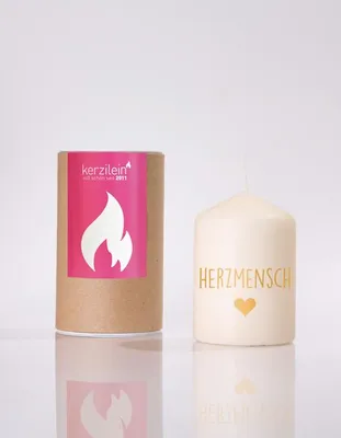 Produktbild von Flämmchen, gold "Herzmensch"