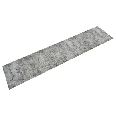 Image de Tapis de cuisine lavable impression béton 60x300 cm velours