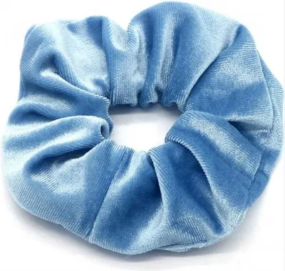 Produktbild von CHPN - Scrunchie - Samt Scrunchie - Haargummi - Hellblau - Haarstyling - Haarschmuck - Wokkel - Accessoire - Froesel - Gummiband