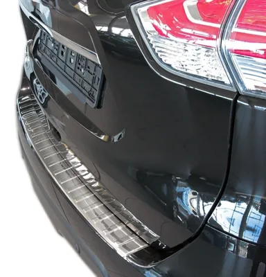 Für Nis X-TRAIL T32 ab 2014- LADEKANTENSCHUTZ Edelstahl V2A Leiste Schutz in der Farbe von Recambo e.K.
