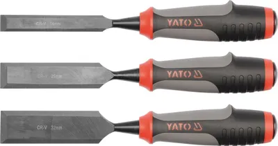 Produktbild von Stechbeitel Stemmeisen Stecheisen 16 25 32 mm CRV 3 Tlg