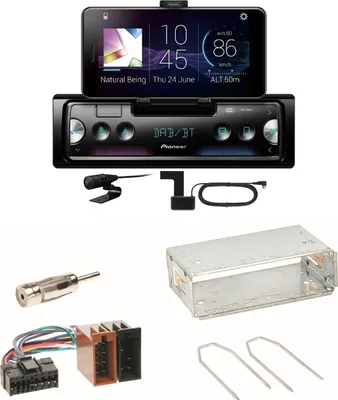 Produktbild von Pioneer SPH-20DAB DAB+ Bluetooth USB FLAC Einbauset für Renault Clio 1 2 Twingo