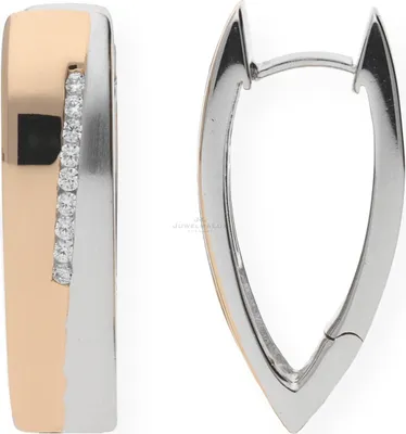 Produktbild von JuwelmaLux Creolen mit Zirkonia 925 Roségold plattiert JL20-06-0226