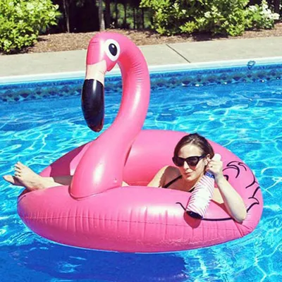 Obrázek produktu pro Kreslený plameňák do bazénu Schwimmring PVC -Spielzeug