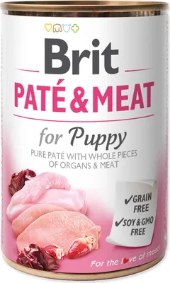 Produktbild von Brit Pate &Amp; Meat Dog Puppy Huhn &Amp; Truthahn 400G
