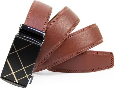 Produktbild von Glamexx24 Gürtel Herren, Anzug Business Kleidung Gürtel, Automatikschließe Ratsche Ledergürtel, Breit 35mm für Männer