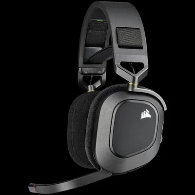 Produktbild von Corsair Corsair HS80 RGB Wireless Gaming Headset/Virtual 7.1 (Dolby Atmos/Spatial Audio)/Over-Ear - carbon