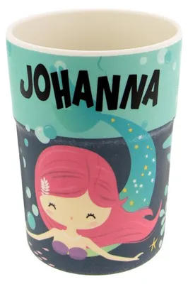 Produktbild von Bunter personalisierter Namens Kinderbecher mit  Namen Johanna