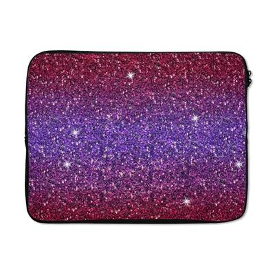 Produktbild von MuchoWow® Laptop Hülle 17 Zoll Laptoptasche Ombre - Wassermann - Sternzeichen - Geburtsstein - Muster - Zipper - Schutzabdeckung