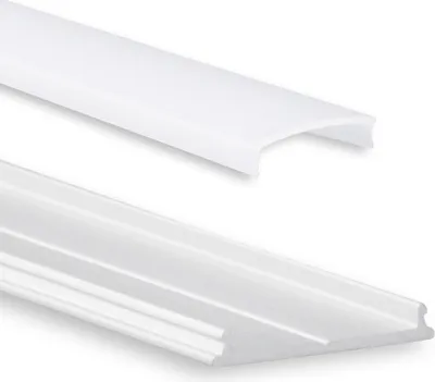 Produktbild von GX-PO13 LED AUFBAU-Profil 200 cm, biegbar, LED Stripes max. 15mm, silber 2m Abdeckung opal