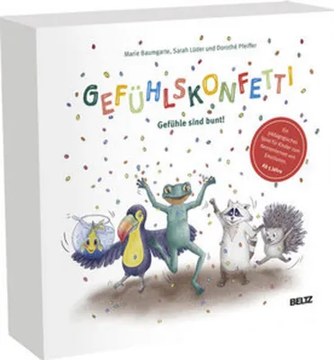 Obrázok produktu pre Beltz Verlagsgruppe Gefühlskonfetti Kartenspiel, rund, 28 Karten mit Fragen, für Kinder ab 5 Jahren, ab 2 Spieler
