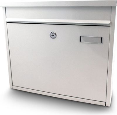 Bituxx Briefkasten Fronteinwurf Weiß MS-13183