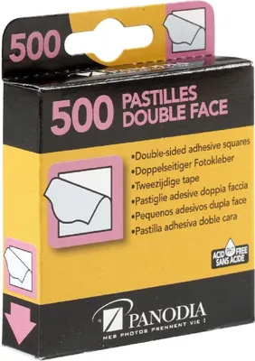 Image de Boîte de 500 pastilles adhésives double-face