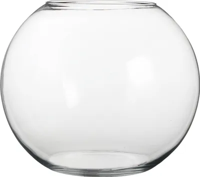 Produktbild von Mica Decorations Babet Vase, transparent, rund, für Blumensträuße oder Pflanzen, H31 x D40 cm