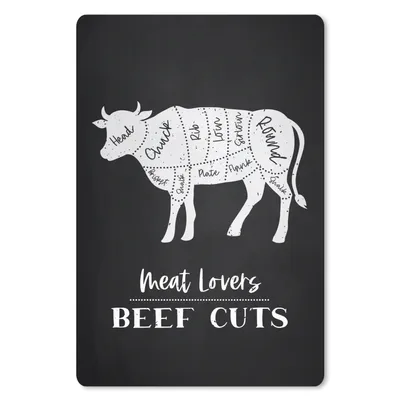 Produktbild von MuchoWow® Mauspad Mousepad Küche - Kuh - Fleischer - Fleisch 18x27 cm - Mousepads - Maus Mat - Pad - Mausunterlage