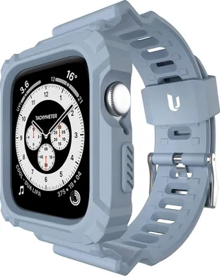 Image de Étui avec bracelet pour Apple Watch 42 mm SE/7/6/5/4/3/2/1 Gris