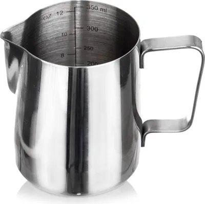 Produktbild von Milchkännchen aus Stahl Milchkännchen zum Aufschäumen Milchmessbecher 0,35 l