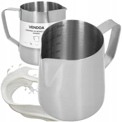 Produktbild von Milchkännchen Edelstahl 350ml zum Milchaufschäumen