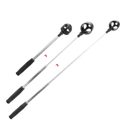 Image de Ramasseur de balles de golf, appareil télescopique en acier inoxydable, 200 cm, super accessoire pour les golfeurs