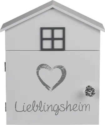 Produktbild von OOTB Weißer Holz-Schlüsselkasten Lieblingsheim