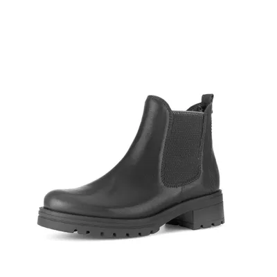 Image de Gabor Shoes Chelsea Boot - Noir Cuir lisse : 37 : Taille normale : 37 Largeur : Normal