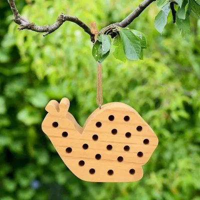 Immagine prodotto di Albergo per insetti in legno - Per api, farfalle e coleotteri - 20 x 13 x 8,5 cm