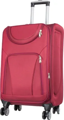 Produktbild von Großer leichter roter Stoffkoffer Koffer XL 78 cm + 90 Liter Maribor 4 kg Trolley Koffer