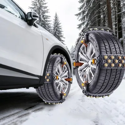 Productafbeelding van Sneeuwkettingen voor vrachtwagens met montage in 5 seconden en tractiegrijpers