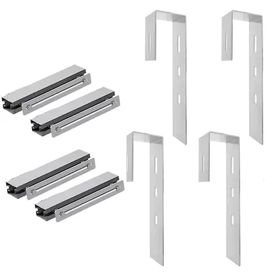 Image de Centrale électrique pour balcons Crochet de balcon Support carré de balustrade Crochet solaire de balcon pour 2 panneaux solaires