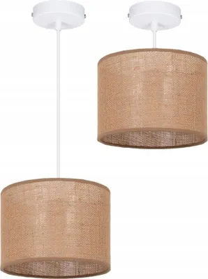 Image de 1 - Suspension Plate, Abat-Jour En Jute Style Boho