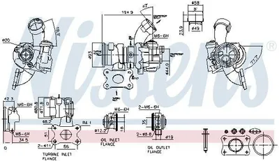 Produktbild von Turbolader NISSENS 93325 für VW Golf VII Schrägheck (5G1, BQ1, BE1, BE2)