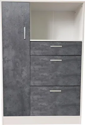 Produktbild von Küchenschrank Weiß-Beton Blanca L