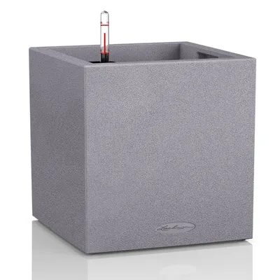 Obrázek produktu pro Lechuza Samozavlažovací květináč Canto Stone Square průměr 40 cm, šedá