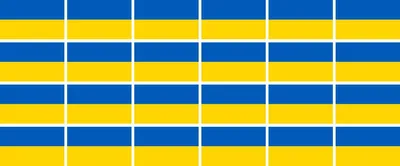 Produktbild von Mini Aufkleber Set - Pack glatt - 33x20mm - selbstklebender Sticker - Ukraine - Flagge / Banner / Standarte fürs Auto, Büro, zu Hause und die Schule - 24 Stück