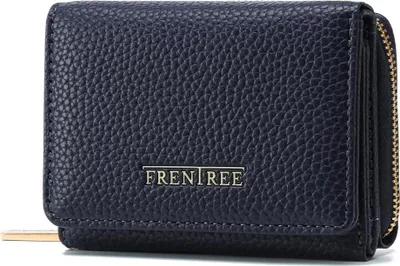 Produktbild von Frentree Geldbörse Damen Portemonnaie mit Reißverschluss, 8 Kartenfächer, Scheinfach, Kompakte Brieftasche mit Dokumentenfach – elegant & alltagstauglich